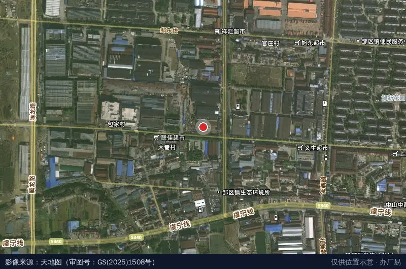 汇龙物流园卫星位置示意图