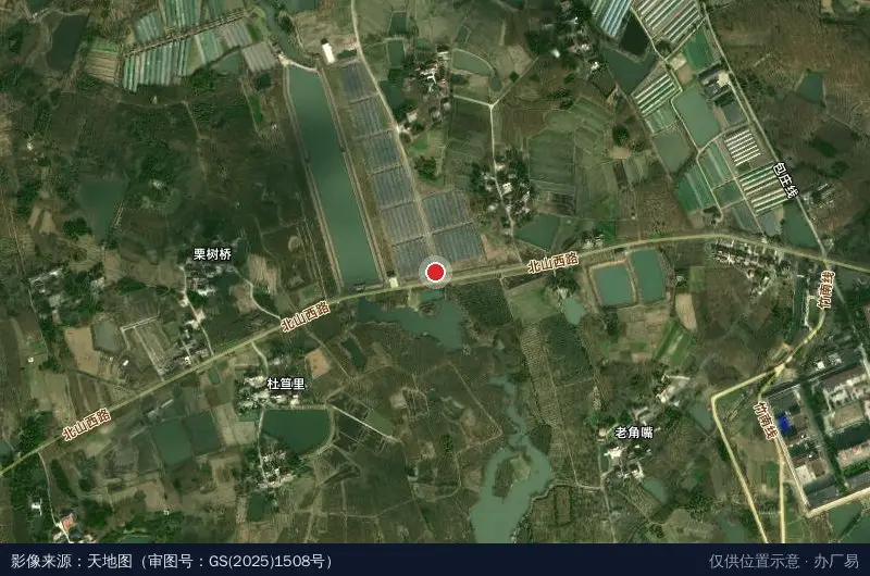 江苏姜下现代农业产业园发展有限公司(蔬菜种植基地)卫星位置示意图