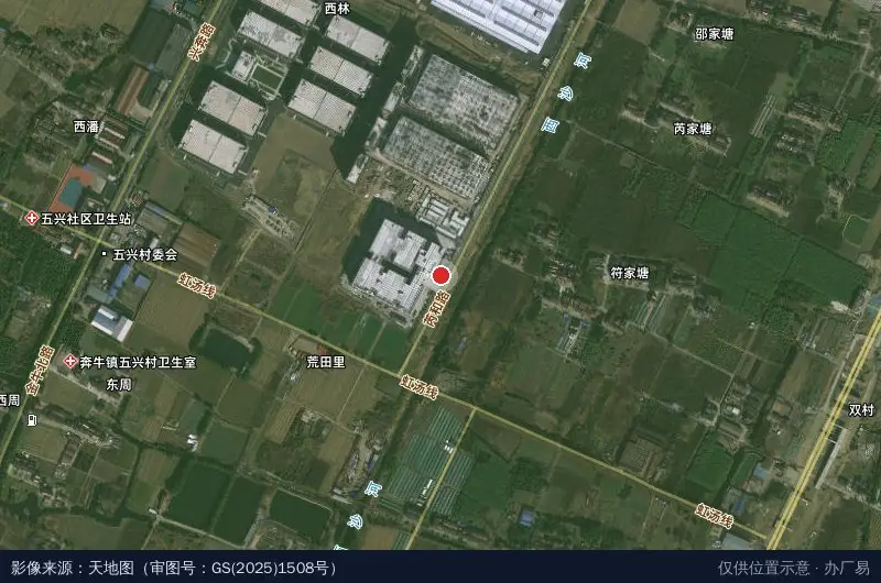 舒伊产业园卫星位置示意图