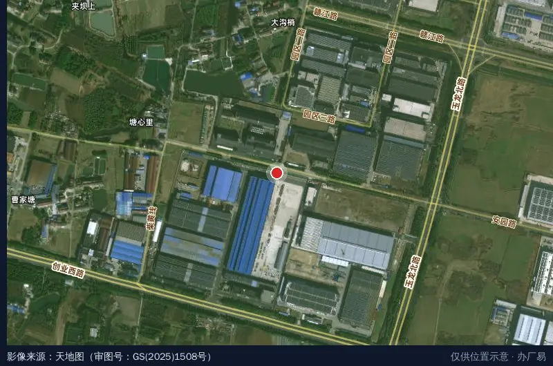 迪森装备产业园卫星位置示意图