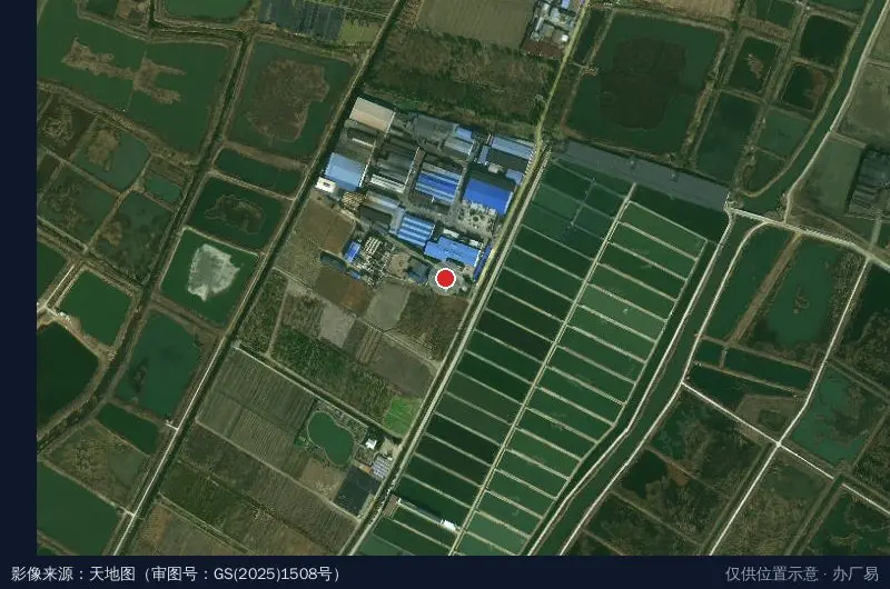 灵台中药材集成产业园卫星位置示意图