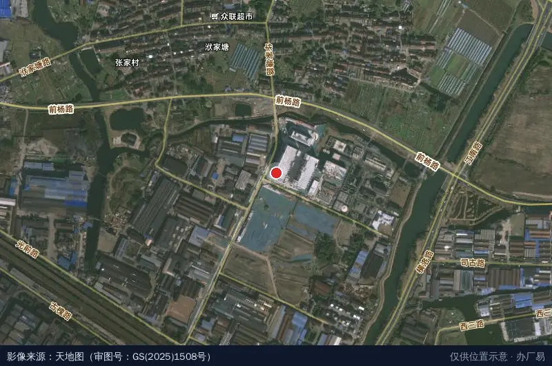 常州经开区表面处理循环产业园卫星位置示意图