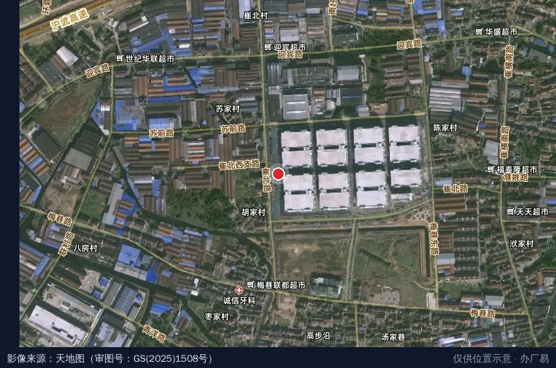 金策智谷横林绿色家居产业园卫星位置示意图