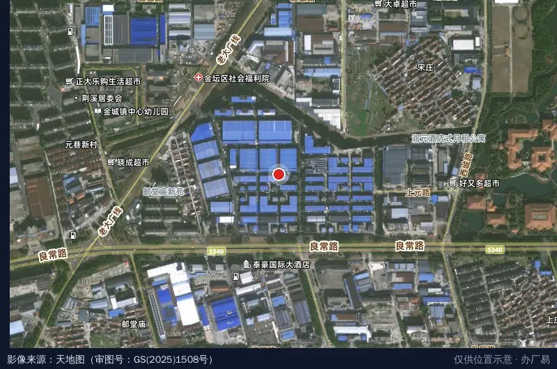 凤凰城经济工业园卫星位置示意图