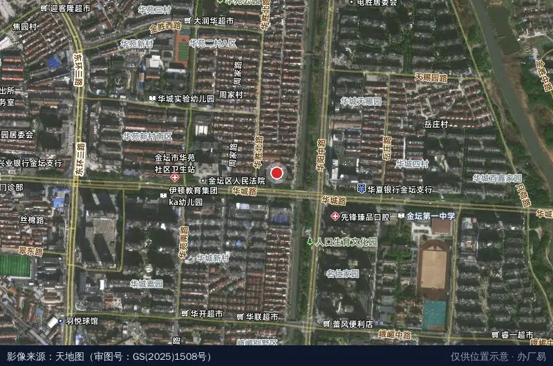 金坛经济开发区卫星位置示意图