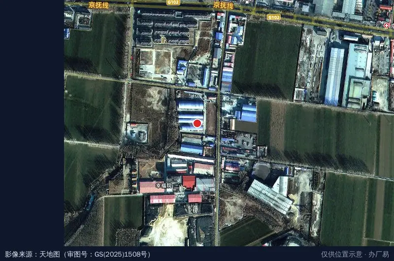 沙流河集团工业园区卫星位置示意图