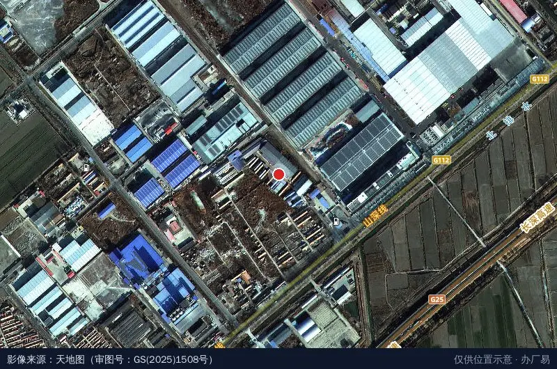 唐山市汉沽市汉丰产业园兴牧奶牛养殖场卫星位置示意图