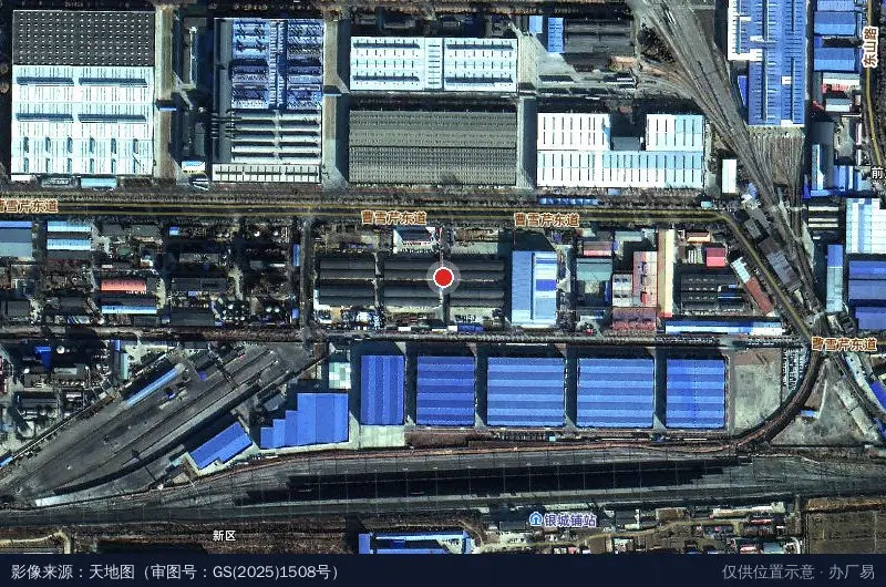 中国二十二冶集团市政工程分公司工业园卫星位置示意图