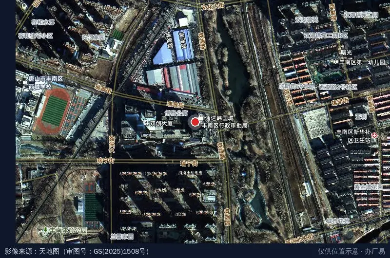 通达文化创意产业园区卫星位置示意图