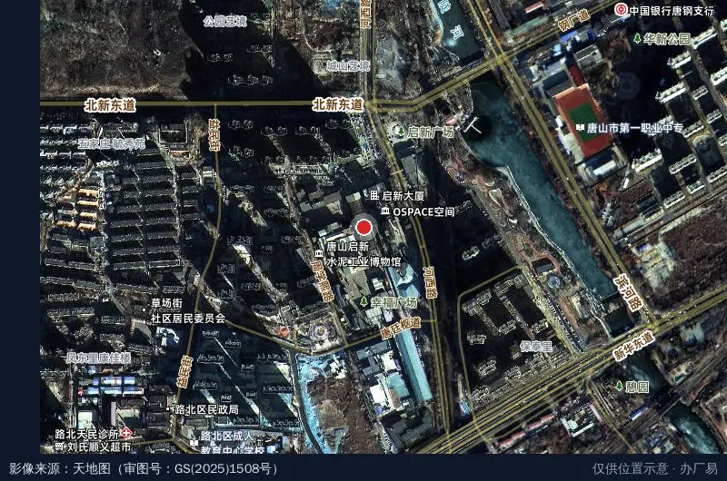 唐山市工业设计产业园仓库MALL4卫星位置示意图