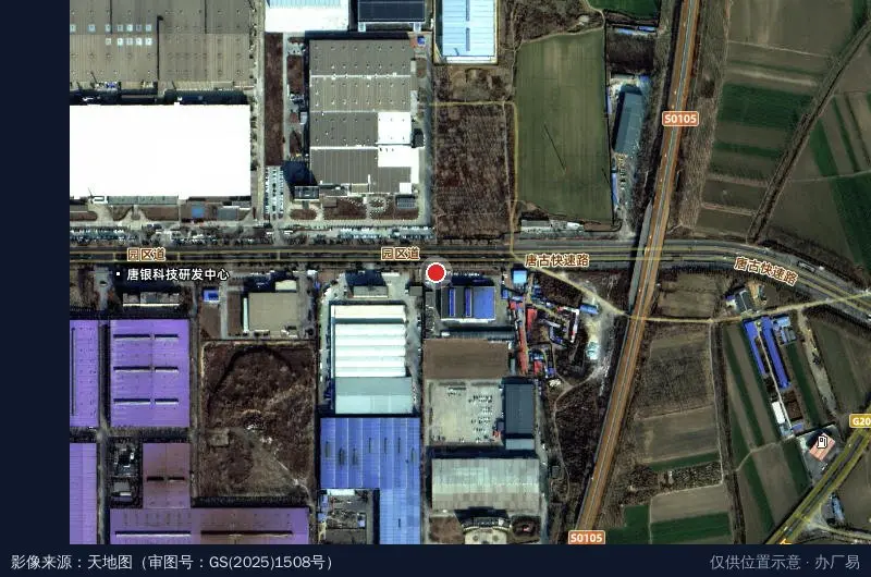 唐山开平高新技术产业开发区卫星位置示意图