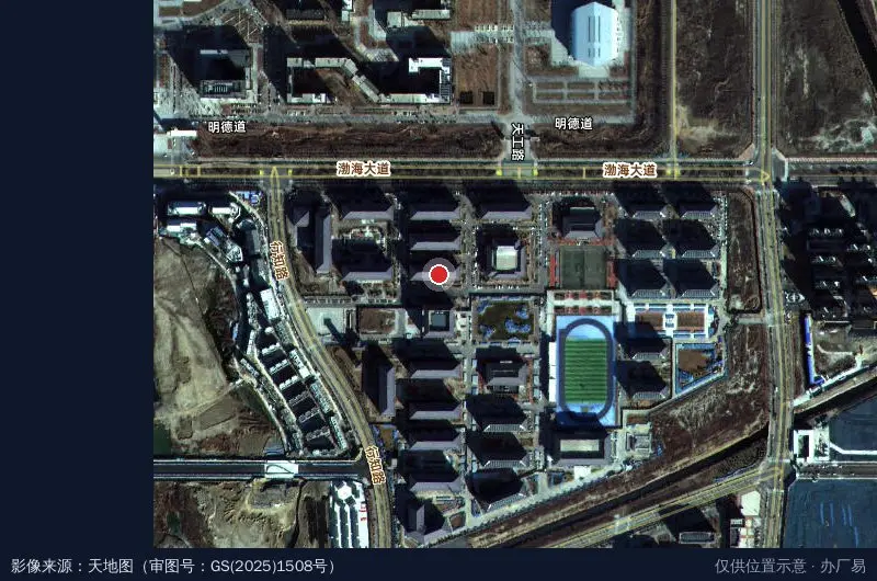 曹妃甸科技创新产业园卫星位置示意图