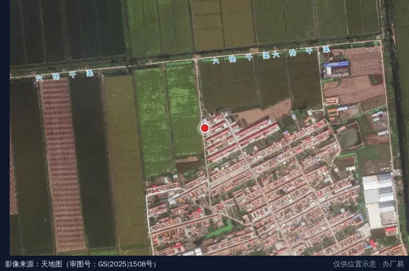 芦台经济开发区浩大种植家庭农场卫星位置示意图