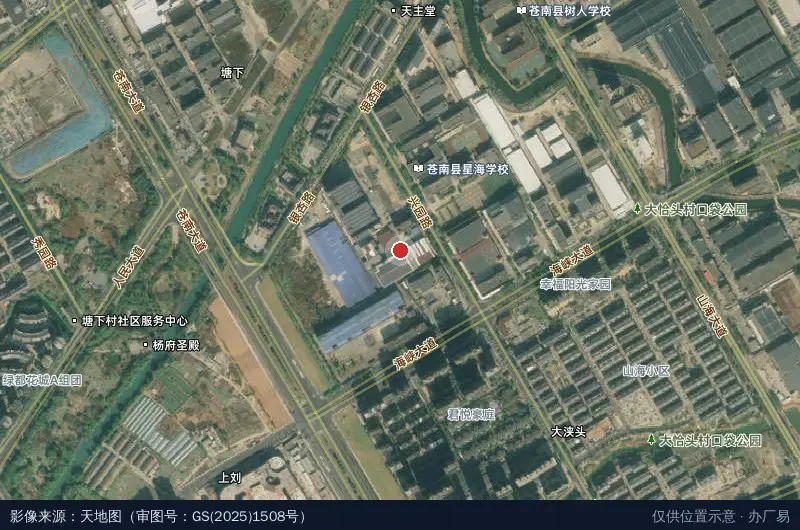 第三工业园区卫星位置示意图