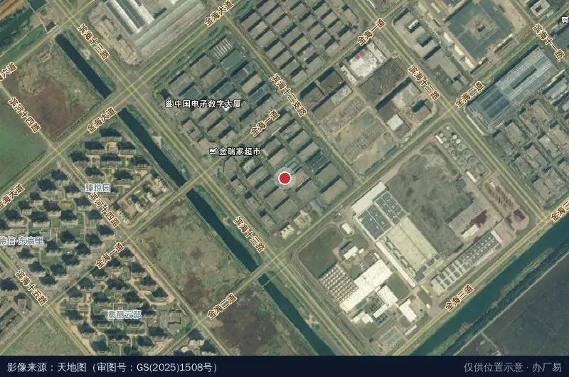 中国电子温州信息港二期卫星位置示意图