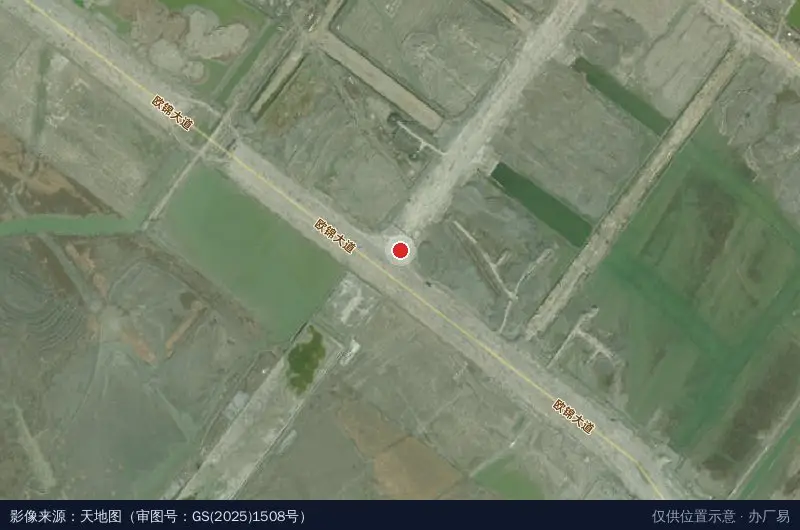 温州海经区万洋科技城卫星位置示意图