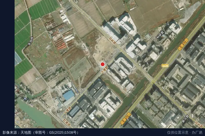 浙江联和电子有限公司精密电子元器件智能化科技园建设项目卫星位置示意图