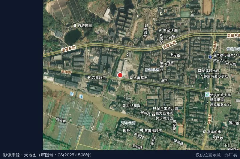 梅园物流园卫星位置示意图