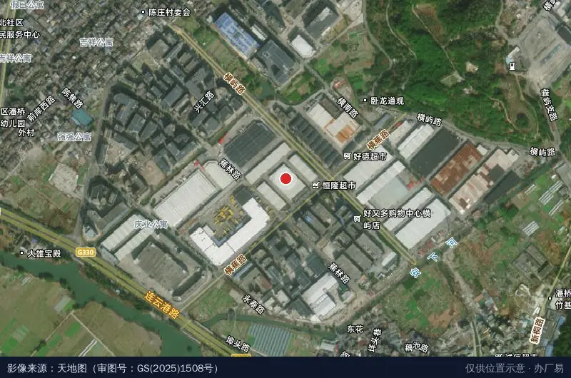高鼎物流园卫星位置示意图