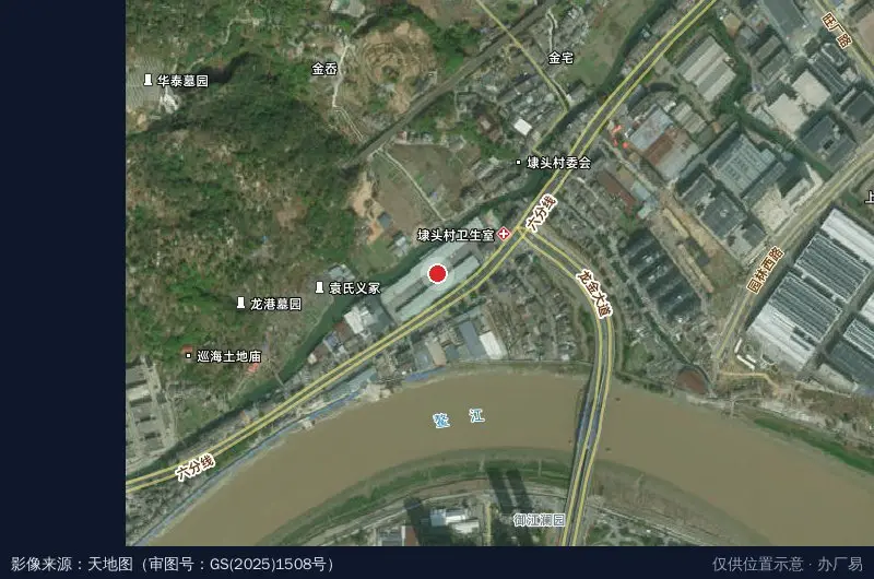 弘建物流园卫星位置示意图
