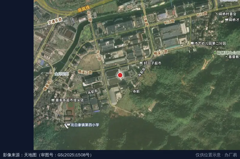 正泰智能物流中心卫星位置示意图