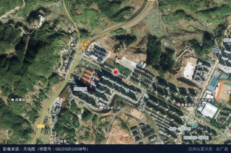 大自然生态产业园卫星位置示意图
