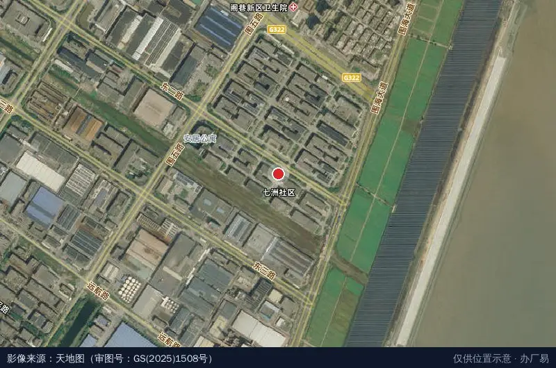 瑞安阁巷高新产业小微园南区卫星位置示意图
