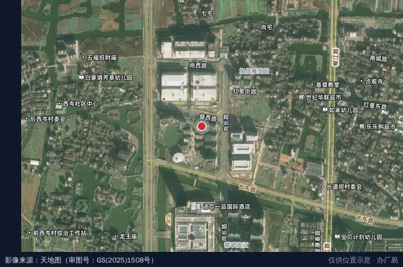 正泰物联网传感产业园卫星位置示意图