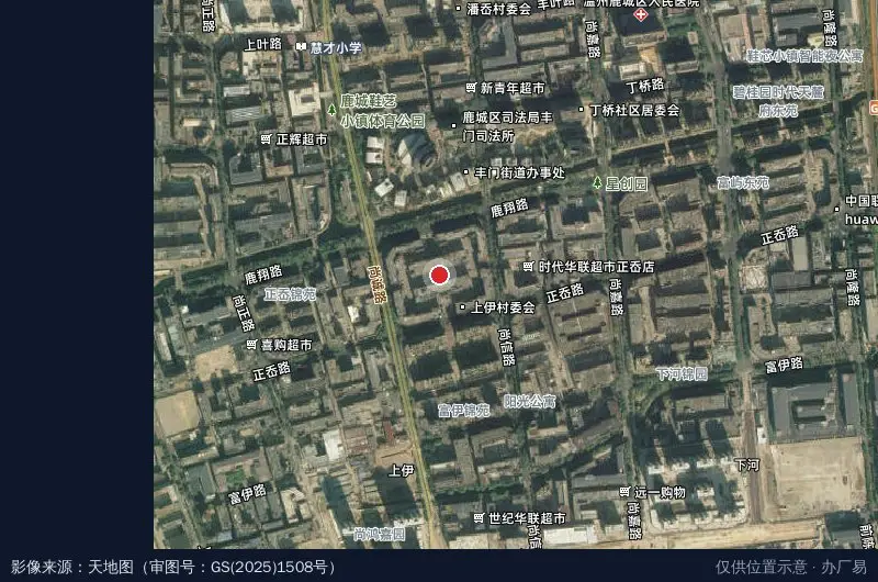 上伊经济工业园卫星位置示意图