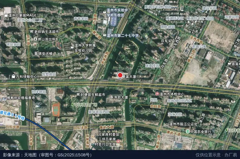 顺富新经济产业园卫星位置示意图