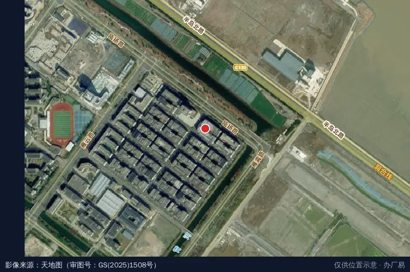 温州海洋经济发展示范区先行者文体用品厂卫星位置示意图