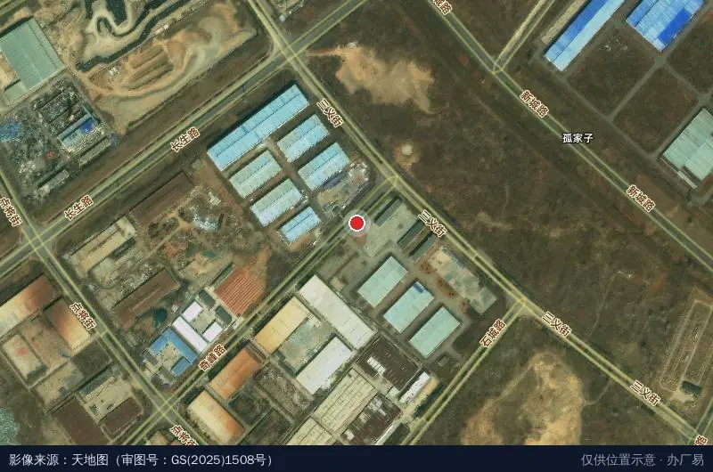 大久建设装配式产业基地卫星位置示意图