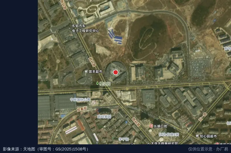 东软科技园卫星位置示意图
