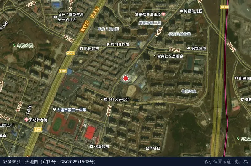 退役军人创业孵化基地卫星位置示意图