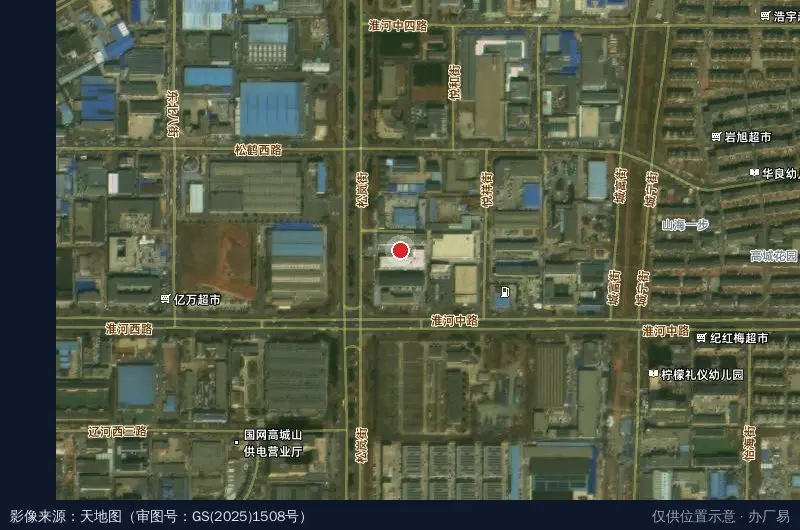 大连百汇双创产业园卫星位置示意图