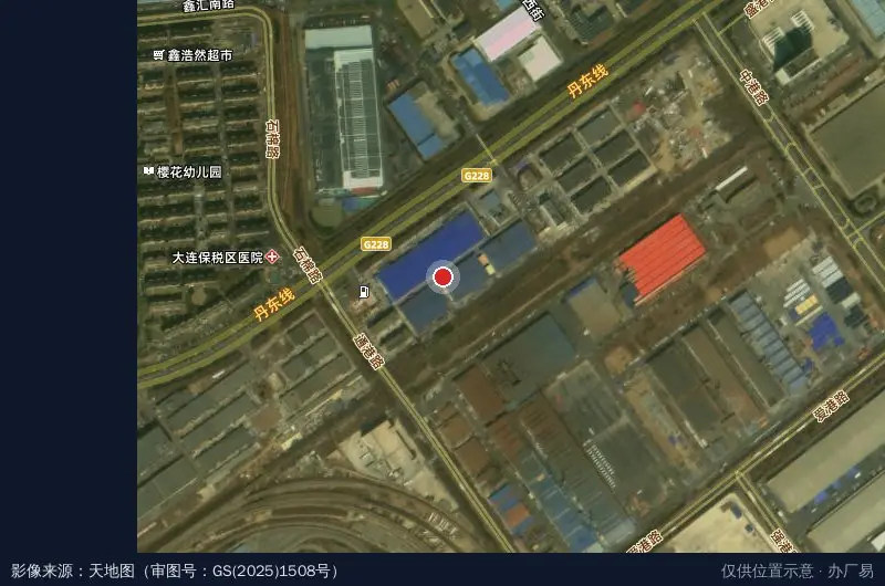 亿峰工业园区卫星位置示意图