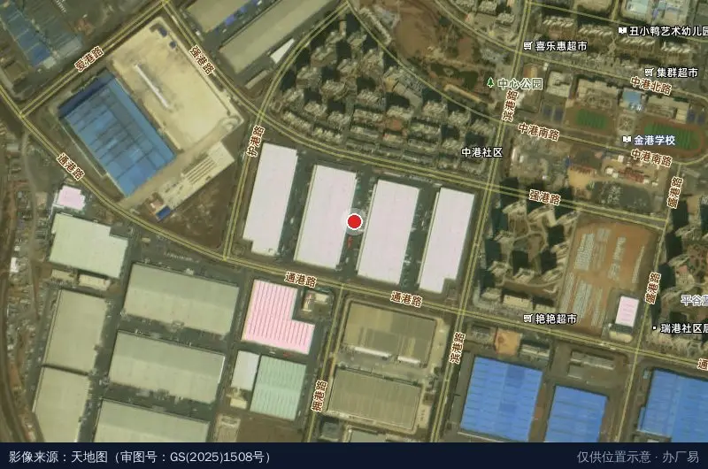 丰树大连国际产业园卫星位置示意图