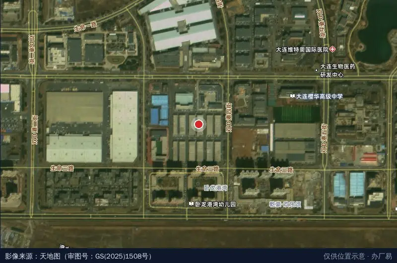 光伸跨境电子商务产业园卫星位置示意图
