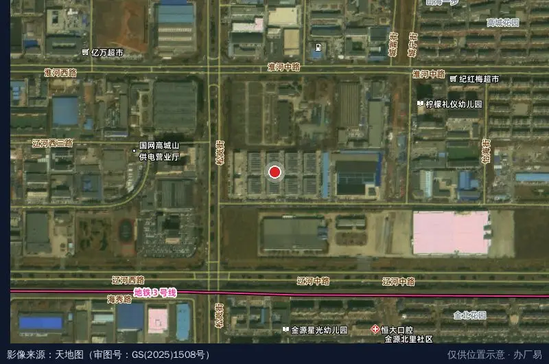 山河智谷卫星位置示意图