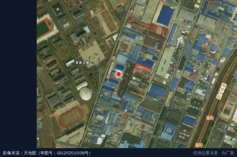大连天力模塑产业园卫星位置示意图