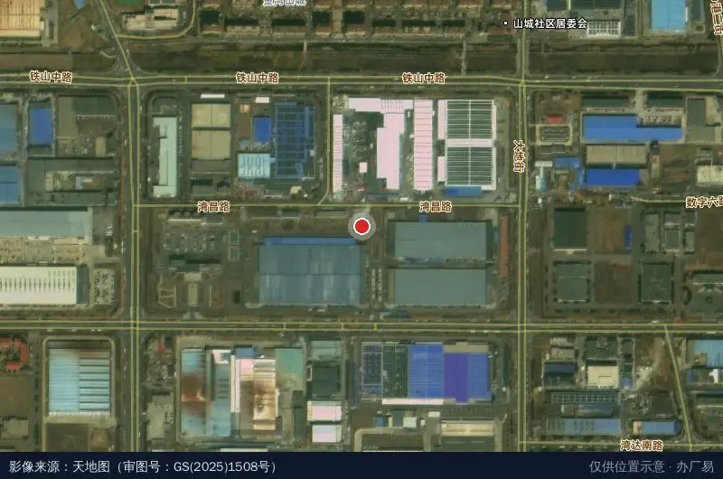 创新零部件工业园卫星位置示意图