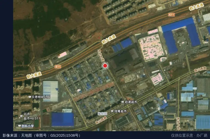 大连模具工业园卫星位置示意图