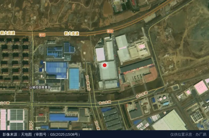 大连巨坤工业园卫星位置示意图