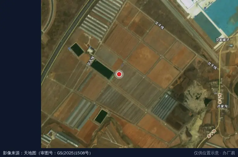 大连丰禾大樱桃科技创新示范园卫星位置示意图