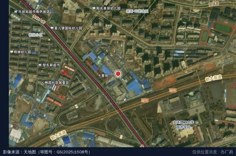 通远物流(开发区站)卫星位置示意图