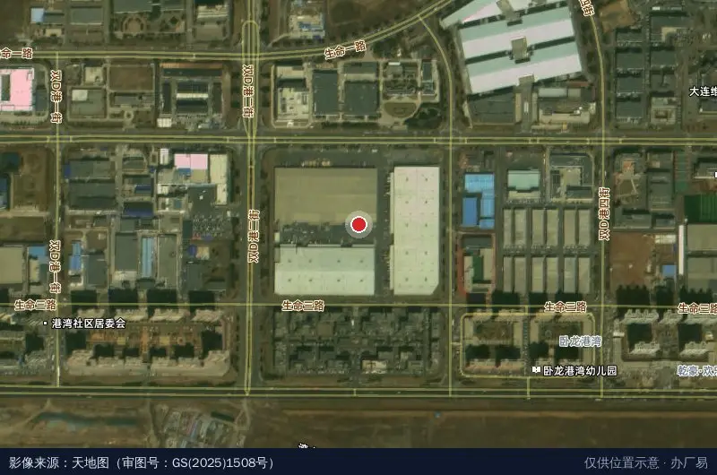 ESR大连华康物流园卫星位置示意图