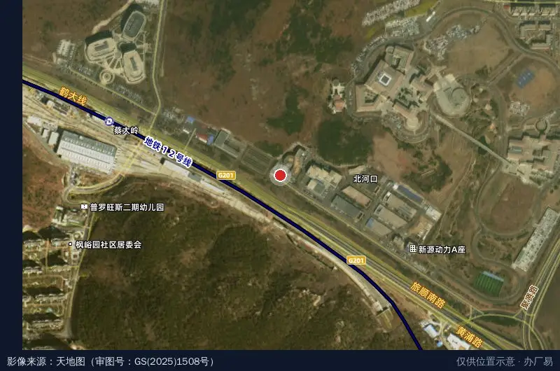 河口科技园卫星位置示意图