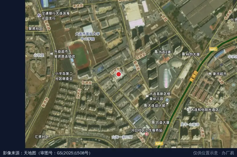 鹏欣文化产业园卫星位置示意图