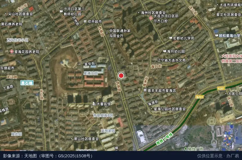 龙江产业园卫星位置示意图