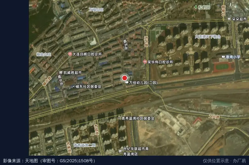 中景文化产业园卫星位置示意图